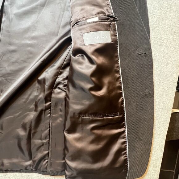 Michael Kors Mens Size 48R Sport Coat Blazer Jacket Corduroy Cotton Chocolate - Picture 5 of 10